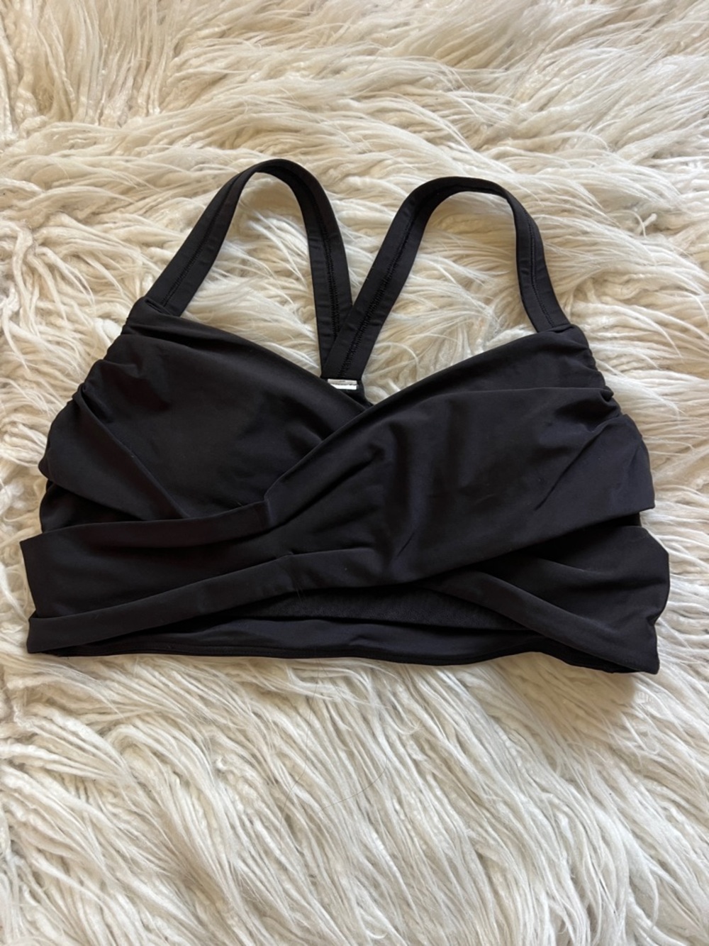 lululemon athletica Black Crossover Sports Bra